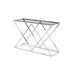 Wrought Studio™ Tifany 47.5" Console Table Glass/Metal in Gray | 30.5 H x 47.5 W x 16 D in | Wayfair CD520A09F0224F31803A0E1542899D39
