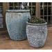 Williston Forge Claymore 2-Piece Pot Planter Set Clay & Terracotta in Green | 28.25 H x 24.5 W x 24.5 D in | Wayfair