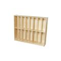 Wood Designs Contender (16) Section Wooden Locker Wood in Brown/Yellow | 49 H x 12 W x 12 D in | Wayfair C51216