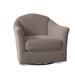 Barrel Chair - Kelly Clarkson Home Keilani 36.5" Wide Swivel Barrel Chair Fabric in Brown, Size 33.5 H x 36.5 W x 36.5 D in | Wayfair