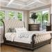 One Allium Way® Jaylynn Tufted Standard Bed Wood & Upholstered/ in Brown | 71.5 H x 84 W x 106.25 D in | Wayfair 9576378925714359A63F94C588FDAD34