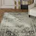 Gray 96 x 0.41 in Area Rug - Rosdorf Park Estefania Floral Tufted Grey Area Rug Polyester | 96 W x 0.41 D in | Wayfair