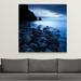 Highland Dunes 'Talisker Bay Under a Winter Moon' Photographic Print on Canvas Canvas | 48 H x 48 W x 1.5 D in | Wayfair