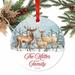The Holiday Aisle® Personalized The Miller Family 2018 Ball Ornament Metal in Blue/White | 3.5 H x 3.5 W in | Wayfair