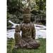 Bungalow Rose Antique Quan Yin Statue Concrete in Green | 30.75 H x 15.5 W x 19.5 D in | Wayfair 57CB7571812046ECBE975274DA7D0B2C