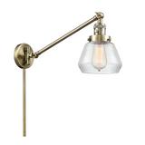 Longshore Tides Rivka 1 - Light Dimmable Plug-in Swing Arm Glass/Metal in Yellow | 25 H x 8 W x 35 D in | Wayfair AF3FDB485774496C83A0067FFB972794