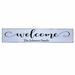 Red Barrel Studio® Personalized Welcome Modern Family Name Sign Wall Décor, Linen in Black/Brown/White | 9.25 H x 48 W in | Wayfair