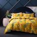 World Menagerie Almyra Yellow/Green/Pink Duvet Cover Set Cotton Sateen in Green/Pink/Yellow | King Duvet Cover + 2 Pillowcases | Wayfair