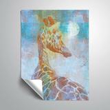 East Urban Home Africa Giraffe Wall Decal in Blue/Orange | 18 W in | Wayfair 25042E51FAC34252A67DEF0BF008B8F5