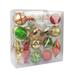 The Holiday Aisle® 36 Piece Mix Christmas Holiday Shaped Ornament Set Plastic in Red/Green/Yellow | 6.1 H x 13.2 W x 13.8 D in | Wayfair