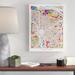 Wrought Studio™ 'Portland Oregon City Street Map' Graphic Art Print on Canvas Metal | 32 H x 24 W x 2 D in | Wayfair