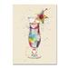 Wrought Studio™ 'Cocktail Drinks Glass Watercolor VI' Graphic Art Print on Wrapped Canvas Canvas | 19 H x 14 W x 2 D in | Wayfair