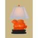 Zoomie Kids Brunet 16" Table Lamp Porcelain in Black/Orange | 16 H x 11 W x 9 D in | Wayfair 6482048A17F7489DBC3C89CCE8C7FC2D