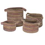 August Grove® Vintage 4 Piece Storage Basket Set Fabric in Red | 10 H x 16 W x 16 D in | Wayfair C2EA5FCA53464FBDA0B0058ED9112375
