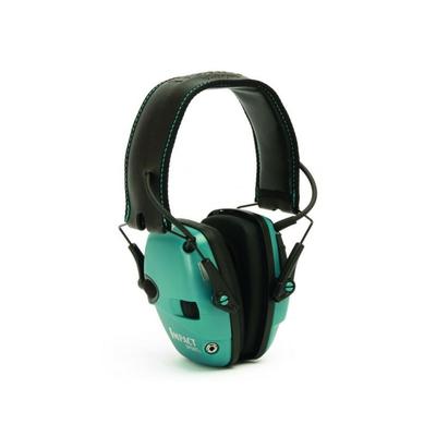 Howard Leight Impact Sport Sound Amplification Electronic Earmuff Teal R-02521