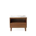 Calligaris Boston Nightstand w/ 1 Drawer & Open Compartment Wood in Brown | 20 H x 24.13 W x 17.75 D in | Wayfair CS6046066201P2C20100000