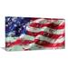 East Urban Home USA Flag Abstract Art - Flag Print Canvas/Metal in Red | 36 H x 46 W x 1 D in | Wayfair 1F969669235C4BFAB4701D482C50FF18