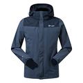 Berghaus Men's Hillwalker Interactive Gore-Tex Waterproof Shell Jacket, Breathable, Durable Coat, Carbon/Black, XS