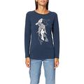 ESPRIT Maternity Damen T-Shirt ls Umstandslangarmshirt, Blau (Night Blue 486), 44 (Herstellergröße: XXL)