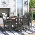 Lark Manor™ Arbnora Round 4 - Person 48" Long Outdoor Dining Set Wood/Plastic in Blue | Wayfair 28D2C98077D24B2281AC9E081B479974
