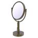 Winston Porter Marnell Table Modern & Contemporary Magnifying Makeup/Shaving Mirror 23.5 H x 8.0 W x 1.0 D in in Antique Brass | Wayfair