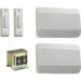 Symple Stuff Double Doorbell Kit in White | 5.5 H x 8.25 W x 2.25 D in | Wayfair 98407DF5EF8F4DD7984B1540B0EEB081