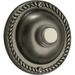 Charlton Home® Traditional Round Push Button in Antique Silver in Gray | 2.5 H x 2.5 W x 1 D in | Wayfair F3F353E4E66F4816852F22D15D7A1224