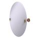 Red Barrel Studio® Arviso Oval Tilt Mirror in Brown | 29 H x 21 W x 2.5 D in | Wayfair A0B20CAF52D64E58864C13EF1301CFC6