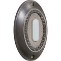 Fleur De Lis Living Basic Oval Push Button in Antique Silver in Gray | 3.5 H x 2 W x 0.75 D in | Wayfair 42CBD17D398B498B986191A29163ACC8