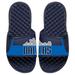 Men's ISlide Navy Dallas Mavericks Statement Jersey Split Slide Sandals