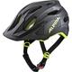 ALPINA Unisex - Children, CARAPAX JR. cycling helmet, black-neon-yellow, 51-56 cm