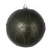 Vickerman 536933 - 4" Pewter Candy Ball Circle Glitter Christmas Tree Ornament (4 pack) (N182487D)