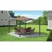 ShelterLogic Sequioa 12 Ft. W x 12 Ft. D Steel Patio Gazebo Gazebo Metal/Steel/Soft-top in Gray | 108 H x 144 W x 144 D in | Wayfair 24010