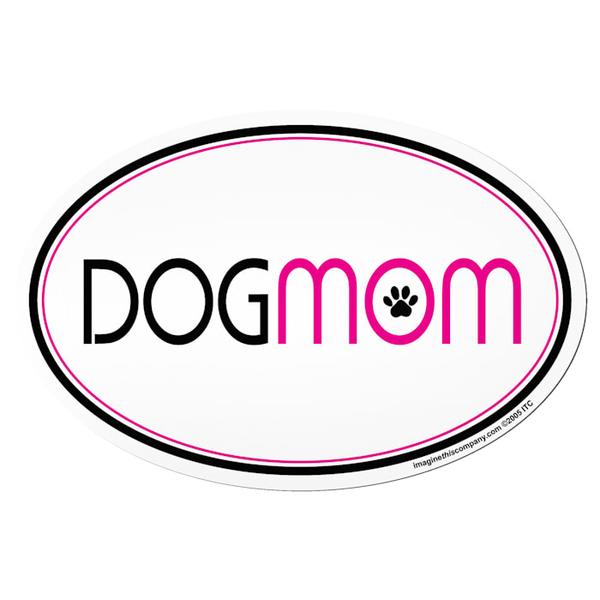 imagine-this-"dog-mom"-oval-car-magnet,-small,-assorted---assorted/