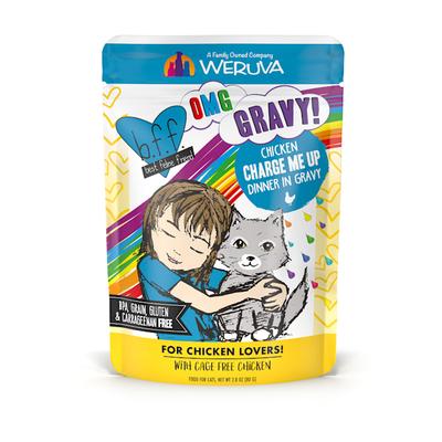B.F.F. OMG Charge Me Up Chicken Dinner in Gravy Wet Cat Food, 2.8 oz., Case of 12