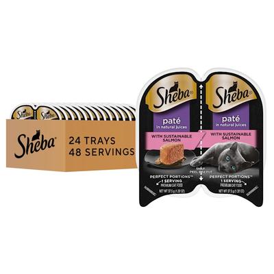 Sheba Perfect Portions With Sustainable Salmon Entree Wet Cat Food, 2.64 oz., Case of 24