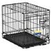 Contour Folding Dog Crate, 18.7" L X 12.4" W X 14.37" H, X-Small, Black