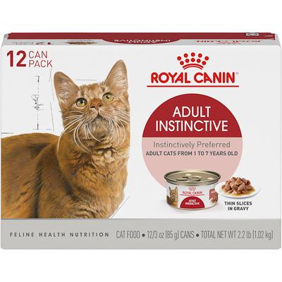 Royal Canin Adult Instinctive Thin Slices in Gravy Wet Cat Food Multipack, 3 oz., Count of 12