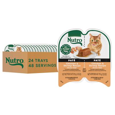 Nutro Perfect Portions Real Chicken and Shrimp Pate Wet Cat Food, 2.64 oz., Case of 24