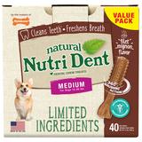 Nutri Dent Limited Ingredients Medium Filet Mignon Dental Chews, 2.3 lb., Pack of 40