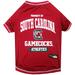 South Carolina Gamecocks NCAA T-Shirt for Dogs, Small, Multi-Color