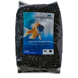 Frosted Black Aquarium Gravel Substrate, 5 lbs.