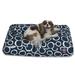 Navy Blue Fusion Shredded Memory Foam Rectangle Dog Bed, 36" L x 29" W, Medium