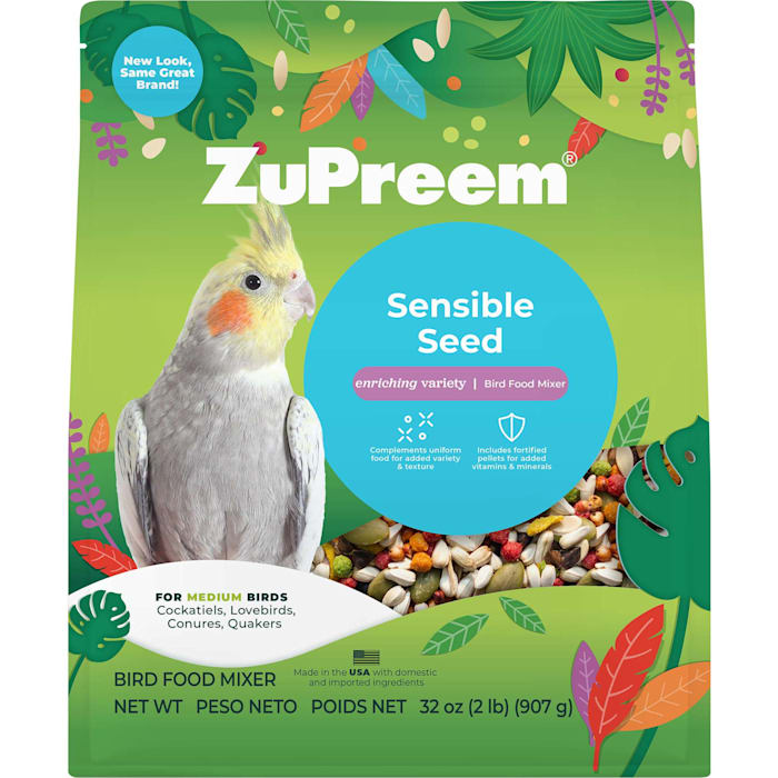 ZuPreem Sensible Seed Bird Food for Medium Birds, 2 lbs.