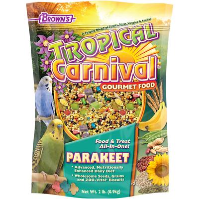 Brown's Tropical Carnival Parakeet Food, 2 lbs.