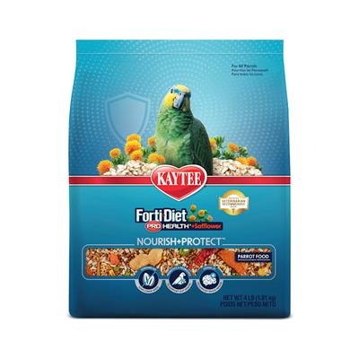 Kaytee Forti-Diet Pro Health Safflower Parrot Food, 4 lbs.