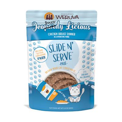 Weruva Pate Jeopurrdy Licious Chicken Breast Dinner in a Hydrating Puree Wet Cat Food, 2.8 oz., Case of 12