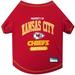 NFL AFC West T-Shirt For Dogs, Small, Kansas City Chiefs, Multi-Color