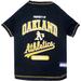 MLB American League West T-Shirt for Dogs, Medium, Oakland Athletics, Multi-Color