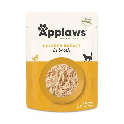 Applaws Natural Grain Free Chicken Breast in Broth Wet Cat Food, 2.47 oz., Case of 12